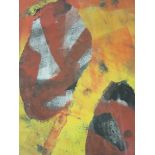 JAIN WALLIS, colour print "Abstract Study", 16" x 11"