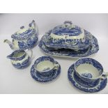 COPELAND SPODE, large collection of "Italian" pattern blue printed tableware together with similar