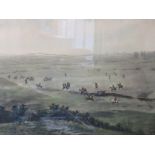 G D GILES, hand coloured hunting print, "The Kildare", 13" x 23"