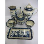 BOOTHS "REAL OLD WILLOW", large selection of table ware to include tea pot, water jugs, sandwich set