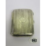 SILVER CIGAR CASE, large silver cigar case, 161 grams