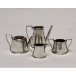 A Hallmarked silver dolls tea set (4 pie