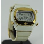 Mens Adidas digital watch with white rub