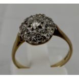 Ladies Diamond cluster ring - 8  small d