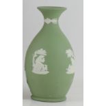 Wegdwood Green and white ceramic vase