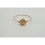 9ct ladies bangle watch by 'Reload'