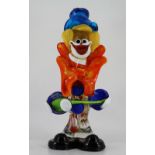 A Murano glass clown