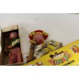 2 x Pelham Puppet of boy and girl in box