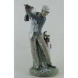 Lladro figurine of Male Golfer. Model Nu