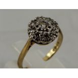 Ladies Diamond cluster ring - 8  small d