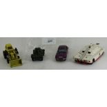 4 Various Dinky toys