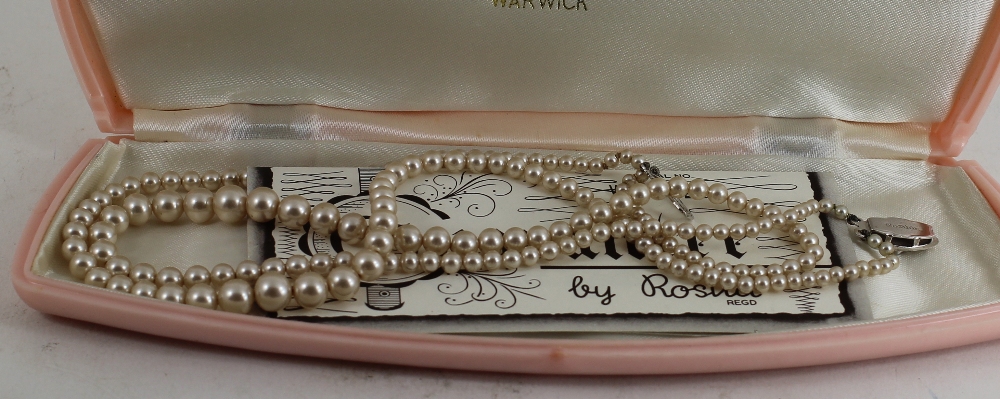 Vintage 'Rosita Pearl' necklace in original box - Image 2 of 2