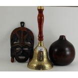 Brass coloured bell,