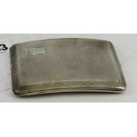 Hallmarked Birmingham 1925 silver engraved card holder.