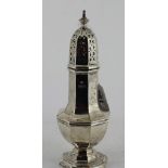 London Hallmarked rubbed silver sugar shaker.