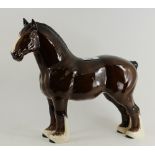 A large Beswick model Shire Horse