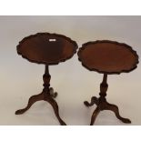 2 wooden wine tables