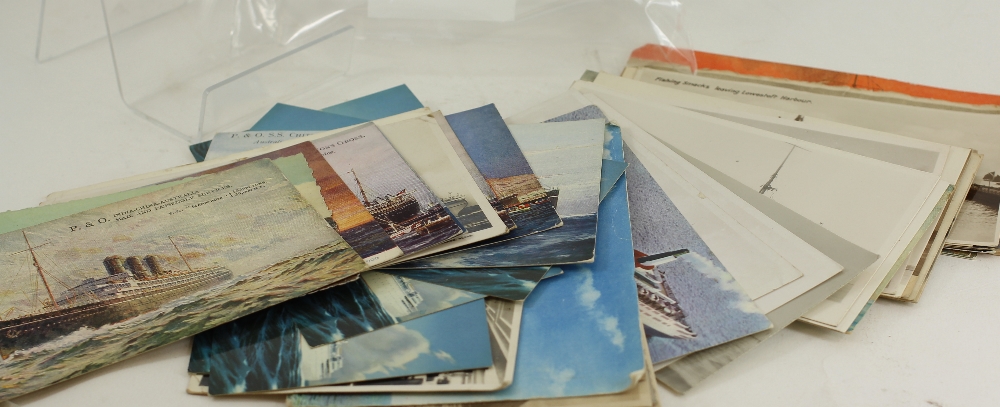 A collection of postcards mainly Ocean Liners