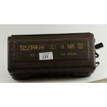 A WWII field telephone 'H' set mark III