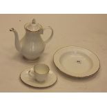 A 10 part Royal Grafton 'First Love' bone china service and tea set,