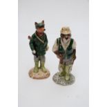 A pair of Beswick Figures - Huntsmans fox (ECFI) and Fishermans otter (ECF2)