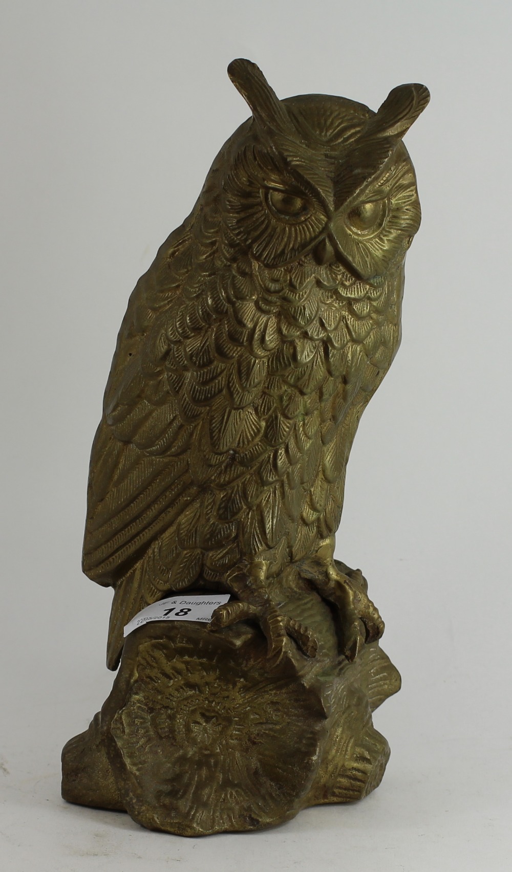 Brass Coloured Owl figurine - Image 2 of 2