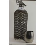 Pewter Guiness jug and a Soda Syphon