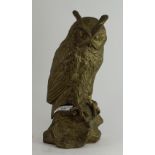 Brass Coloured Owl figurine
