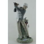 Lladro figurine of Male Golfer.