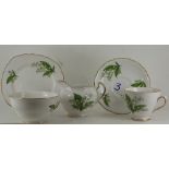 Royal Vale Bone china tea set - 9 pieces also milk jug and sugar bowl