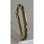18ct yellow gold rope style bracelet 17.71 g