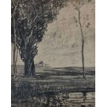 Alfred Bennett (19th – 20th Century) British. Landscape, Print, 12” x 9.25”, and another by the same