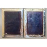 A PAIR OF PLAIN UPRIGHT EASEL PHOTOGRAPH FRAMES. 6.25ins high x 4.5ins wide. London 1880.