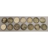 A GROUP OF FOURTEEN CHINESE COINS, each 1.5in diameter. (14)