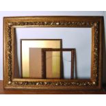 19th Century Continental School. A Gilt Composition Frame, 22.5” x 32.5”, and two other frames,