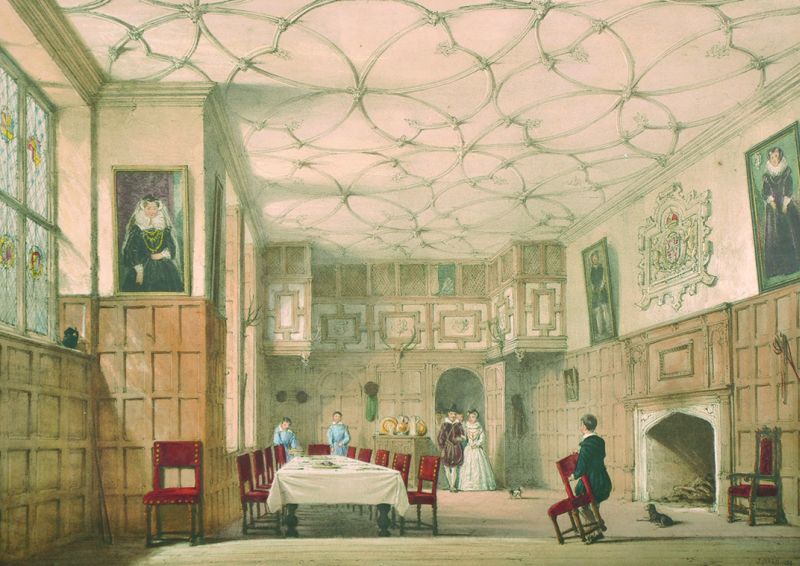 Joseph Nash (1808-1878) British. ‘Bramshill, Hants’, Lithograph in Colours, Inscribed title in - Image 8 of 16