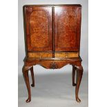 A GOOD VICTORIAN MAHOGANY BUTTON BACK TUB ARMCHAIR with velvet cover, show wood frame on cabriole