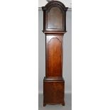 A GEORGE III OAK LONGCASE CLOCK CASE. 7ft 1ins high.