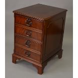 A GEORGIAN STYLE MAHOGANY FILING CABINET, formed on four dummy drawers. 1ft 8ins wide.