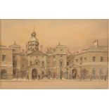 Francis Ives Naylor (1892-   ) British. ‘Horse Guards, Whitehall, London’, Watercolour, Signed, and