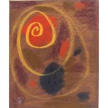 20th Century Czechoslovakian School.  Abstract, Pastel, Signed with Initials ‘WF’ and Dated ’55,