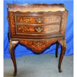 A DUTCH MARQUETRY COMMODE.