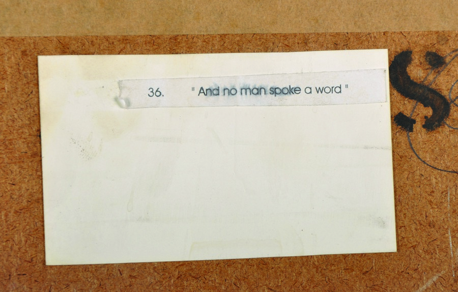 Jeremy Mason (20th Century) British. "And No Man Spoke A Word", Mixed Media, Signed and Dated '98, - Image 6 of 9