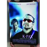 Universal Pictures. 'K-Pax', Poster, Unframed, 40" x 27", and two others, 'Ali', 'Ocean's Eleven',