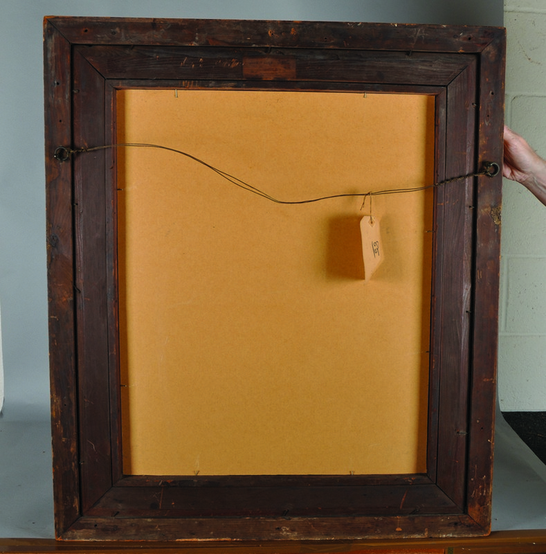 19th Century English School. Portrait of a Man, Photograph, in a Watts Style Frame, 26.5" x 21.5". - Image 4 of 4