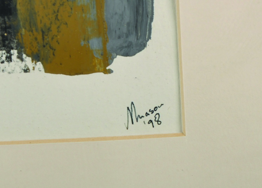 Jeremy Mason (20th Century) British. "And No Man Spoke A Word", Mixed Media, Signed and Dated '98, - Image 8 of 9