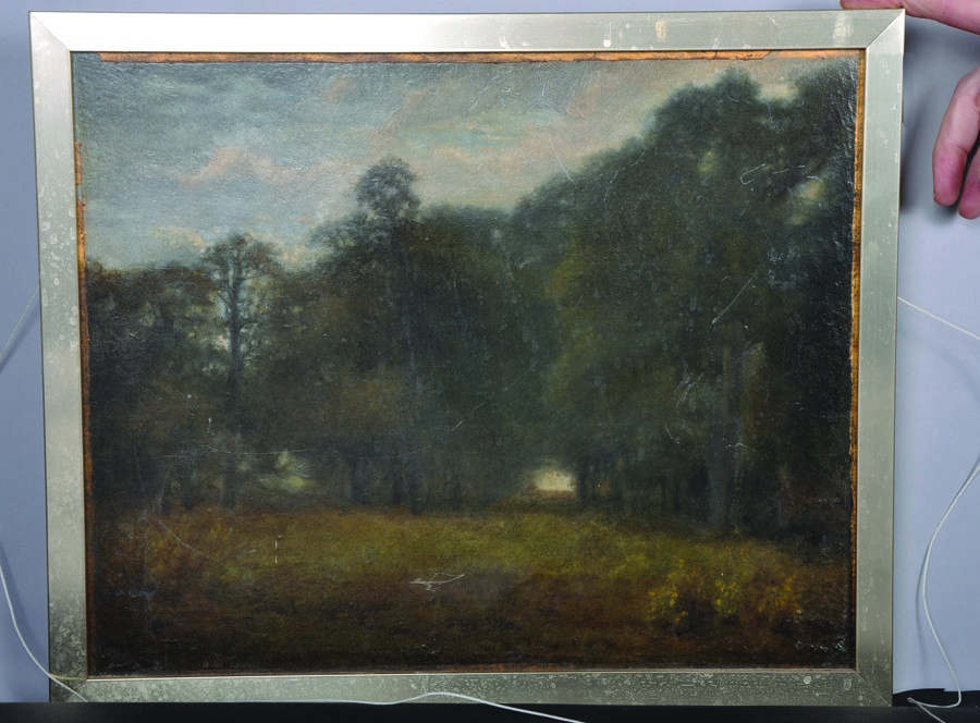 20th Century English School. A Tranquil River Landscape, Oil on Card, 12.5" x 15.5". - Image 2 of 3