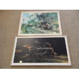 TWO CUNEO PICTURES ON BOARD OF NIGHT KING & CATHEDRALS EXPRESS