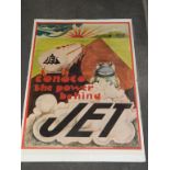 CONOCO POSTER ' THE POWER BEHIND JET'