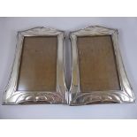 PR. ART NOUVEAU SILVER PHOTO FRAMES APPROX. 20 X 14 cm